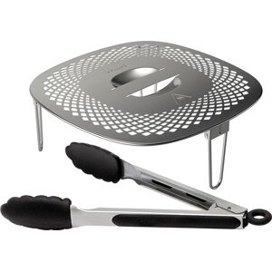 Philips Grillpfanneneinsatz »HD9954/01 Snack Profi-Kit«, Edelstahl-Silikon,... schwarz/grün