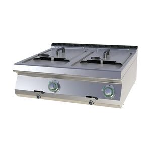 Gastro Elektro Fritteuse Friteusse Tischgerät 2x13 Liter 800x730x313 mm 50-190°C 25 kW