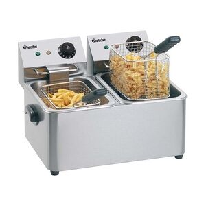 Bartscher Gastro Elektro-Fritteuse SNACK II 2x4 Liter