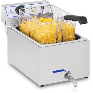 ROYAL CATERING Friteuse Fritteuse Edelstahl Fritöse Elektrische 17 Lliter 2000W Profi Gastro