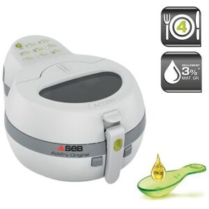 SEB FZ712100 ACTIFRY Electric Fatter utan olja, 3% fettmaterial, 1 kg avtagbar tank, 4 personer, tillverkade i Frankrike, vit