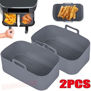 2 STK silikone gryde BBQ tallerken Pan Passer til NINJA Air Fryer coffee