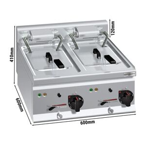 GGM GASTRO - Friteuse électrique double - 10+10 litres - 18 kW