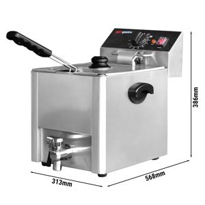 GGM GASTRO - Friteuse électrique - 8 litres - 3,25 kW - avec robinet de vidange