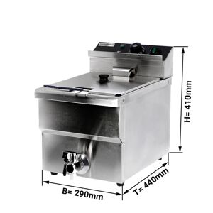 GGM GASTRO - Friteuse électrique - 8 litres - 3,25 kW - avec robinet de vidange