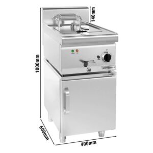 GGM GASTRO - Friteuse électrique - 11,5 litres - 9 kW - y compris soubassement avec 1 porte