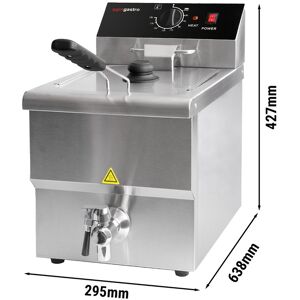 GGM GASTRO - Friteuse électrique - 8 litres - 3,25 kW - avec robinet de vidange