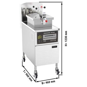 GGM GASTRO - Friteuse électrique haute pression avec système de filtration - 24 litres - 13,5 kW - Digital