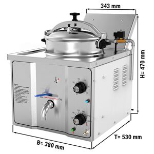 GGM GASTRO - Friteuse électrique haute pression - 15 litres - 3 kW - Manuelle