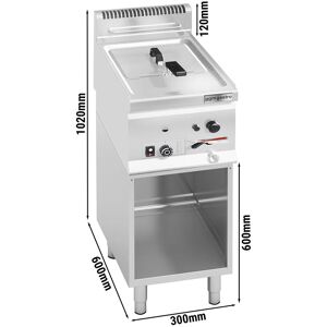 GGM GASTRO - Friteuse à gaz - 8 litres - 6,6 kW - support inclus