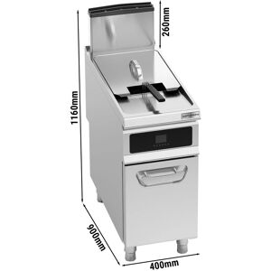 GGM GASTRO - Friteuse à gaz - 20 litres - 17,5 kW - avec système de filtration d'huile