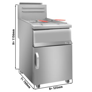 GGM GASTRO - Friteuse à gaz - 30 litres - 45 kW