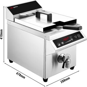 GGM GASTRO - Friteuse à induction - 8 litres - 3,5 kW - Robinet de vidange