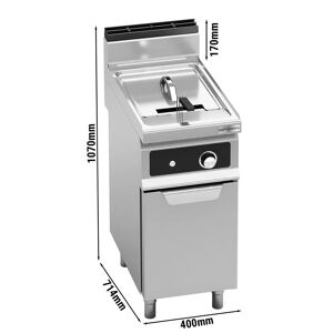 GGM Gastro - Friteuse electrique - 18 litres - 13,5 kW - Contrôle electronique Argent