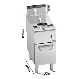 GGM Gastro - Friteuse a gaz - 18 litres - 14 kW Argent