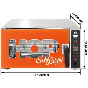 GGM Gastro - Friteuse a air chaud professionnelle - 3,5 kW Argent / Orange