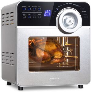 Klarstein - Airfryer, Friteuse à air chaud , Friteuse électrique, 1700 w, 14 l, 16 programmes, Friteuse sans huile, Grise - Argent Métallisé - Publicité