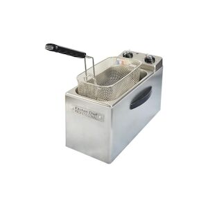 KITCHENCHEF Friteuse Inox 2500w 4l Minuterie 30mn Th 190c° Zone Froide Demontable - Kcfr4l - Usage Non Intensif - Kitchenchef