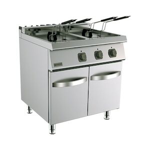 Virtus group Friteuse Électrique Sur Soubassement Fermé, 2X 18 Litres Virtus MS78FRE18