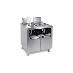 HR FAINCA Friteuse A Gaz Serie 600 Sur Placard - Capacite 2X8 L - 800X600X1025 - 13Kw FDG8L8L600E