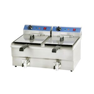 Friteuse Electrique Professionnelle 2 Paniers 13L - GDEF132V - Matériel Horeca