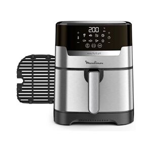 Moulinex Friteuse Electrique MOULINEX sans huile + grill 4.2 L Température réglable 8 programmes automatiques Timer digital Air fryer EZ505D10 usage non-inten