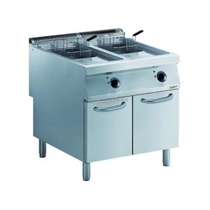 CombiSteel Friteuse électrique pro 2 x 15 Litres 20 kW Acier inoxydable 800x900x850mm COMBISTEEL