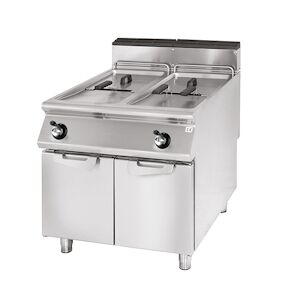 Virtus group Friteuse gaz, capacité 2x 13 litres Virtus