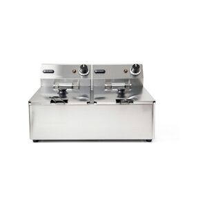 Hendi Friteuse Kitchen Line - 2x 6L, HENDI, Kitchen Line, 12L, 230V/6600W, 550x430x(H)290mm