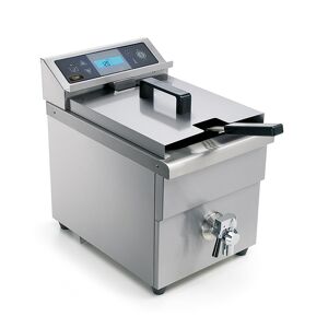 Chefook Friteuse Électrique à Induction Professionnelle 8 Lt Avec Robinet de Vidange