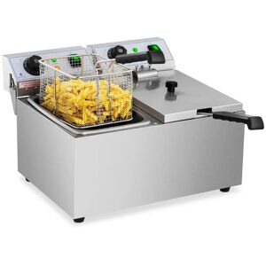 Royal Catering Friggitrice elettrica - 2 x 8 litri - 230 V RCEF 08DB