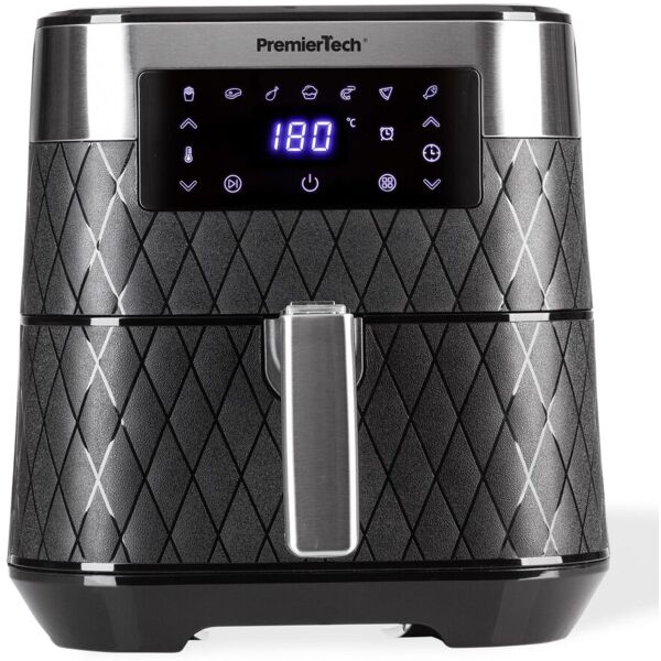 premiertech® premiertech friggitrice ad aria calda da 5,5 litri - display digitale, facile da pulire, timer, 7 programmi, cottura a 360°, cucina salutare, temperatura max 200°c - pt55laf