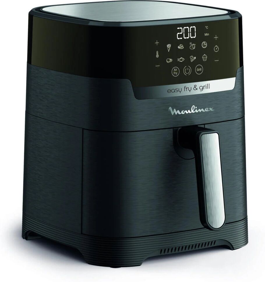 moulinex ez5058 friggitrice senza olio e griglia elettrica, 4,2 litri, 1400w