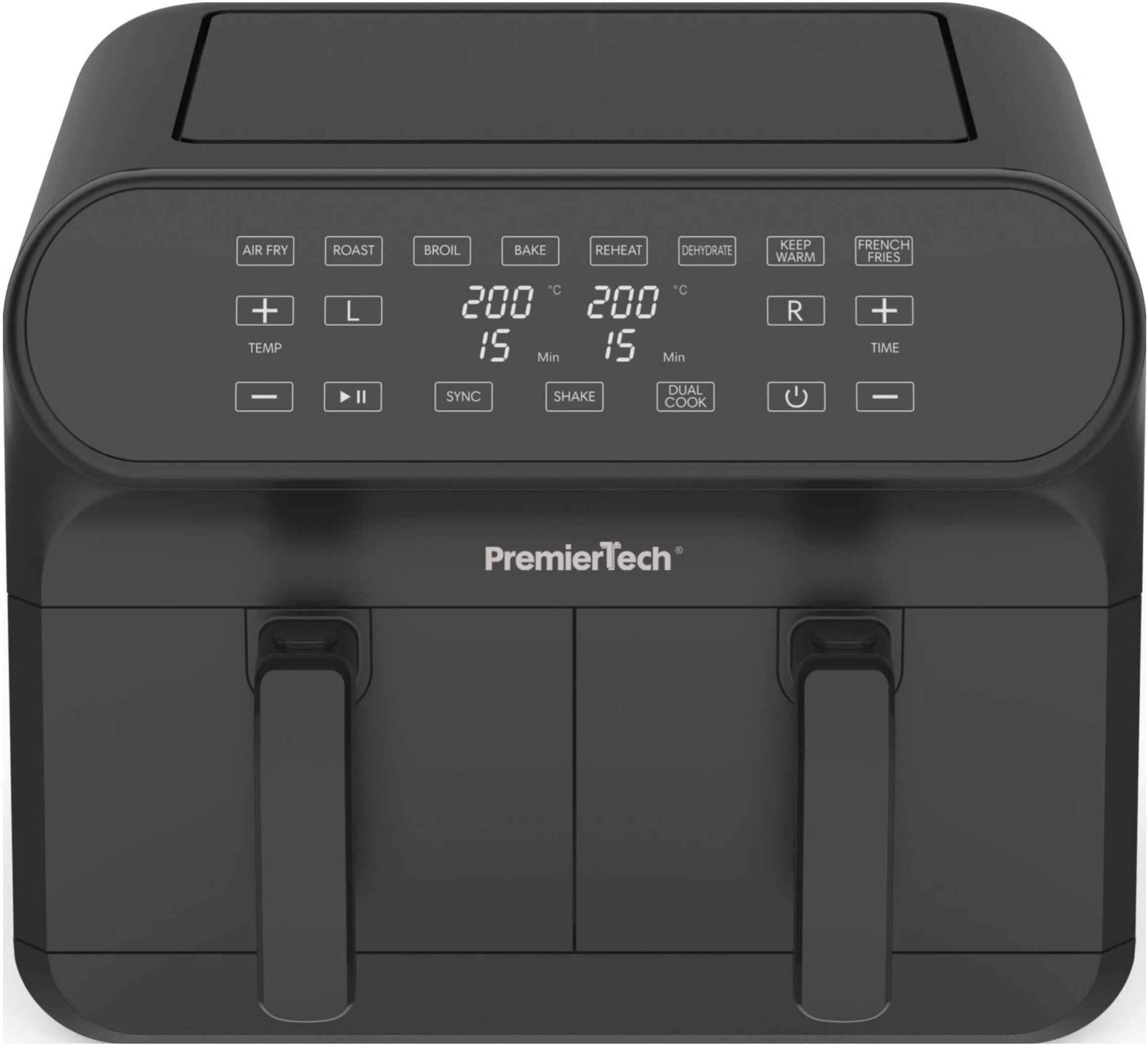 PremierTech® PremierTech Friggitrice ad Aria da 8 Litri - Doppio cestello/cassetto - PT8LAF