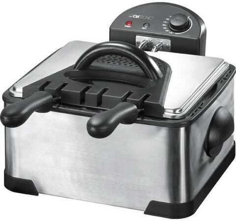 CLATRONIC friteuse FR 3195, 2000 W, inhoud 4 liter  - 59.27 - zilver