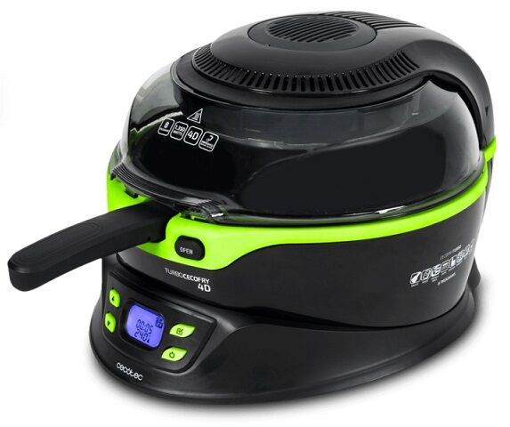 Cecotec Fritadeira Eléctrica Compacta Multifunções S/ Óleo (3l) Preto Turbo Cecofry 4d - Cecotec