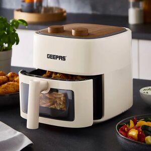 Geepas 4.5L Vortex Air Fryer with Rapid Air Circulation Adjustable Temperature (80-200°C) gray 34.0 H x 34.0 W x 32.0 D cm