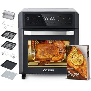 COSORI Air Fryer Oven,12L Large Capacity with 1800W Powerful Dual Heating,11-in-1 Rotisserie Air Fryer,Convection Fan for Fast Cooking,30-Recipe Cookbook,Complete Accessory Set,220 ℃