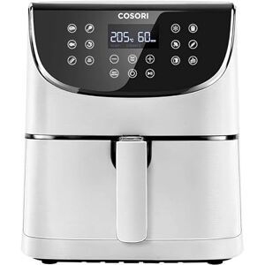 COSORI Air Fryer 5.5L Capacity,Oil Free, Energy and Time Saver with 11 Presets with 100 Recipes Cookbook, Non-Stick, Dishwasher Safe Basket,1700-Watt, CP159-AF, White
