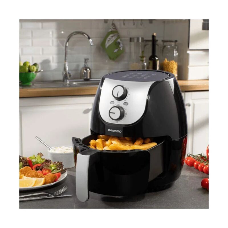 Daewoo - 4L Single Pot Air Fryer 1400W Black 30 min timer, 80-200°C, SDA1861GE