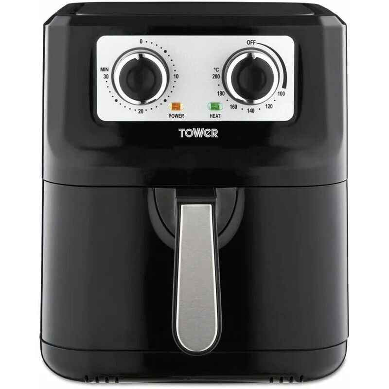 Tower - T17090 Vortx Manual Air Fryer, 5L, Black