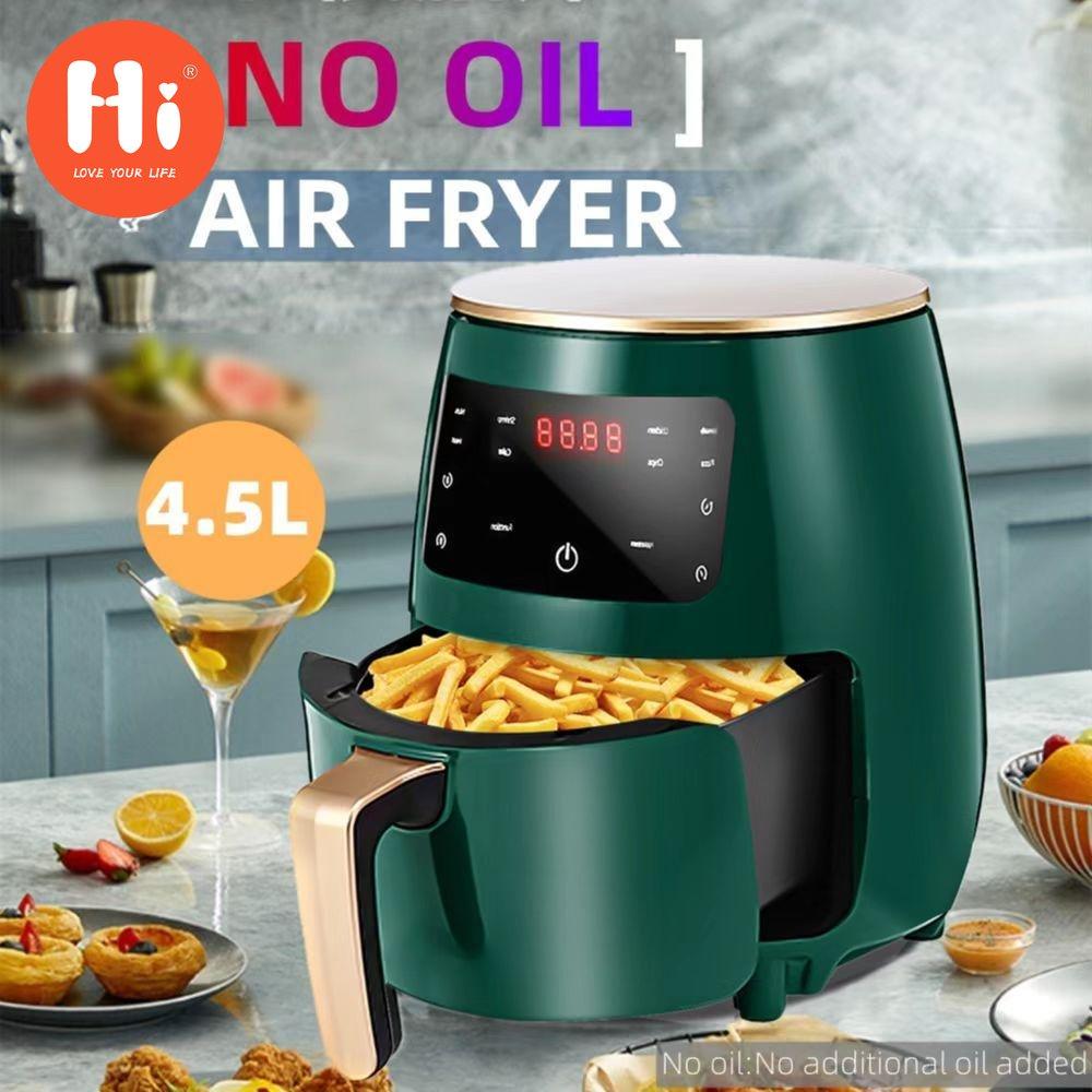 Hi Home-2 4.5L 1400W Air Fryer Oil Free Health Fryer Cooker Multif Touch LED Deep Fryer Without Oil Airfryer Chicken French Fries Pizza