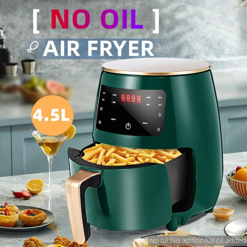 Big Seller 4.5L 1400W Air Fryer Oil free Health Fryer Cooker Multif Touch LED Deep Fryer without Oil Airfryer Chicken French fries Pizza