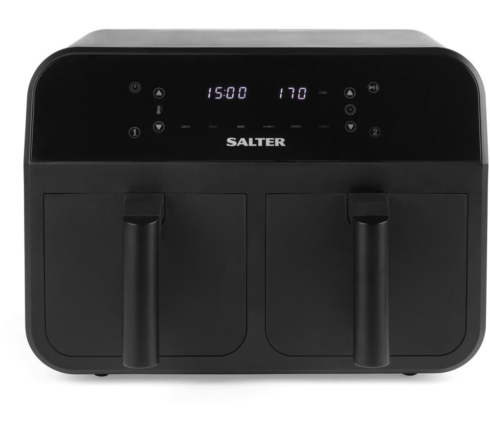 SALTER EK4750 Air Fryer - Black & Silver, Black,Silver/Grey