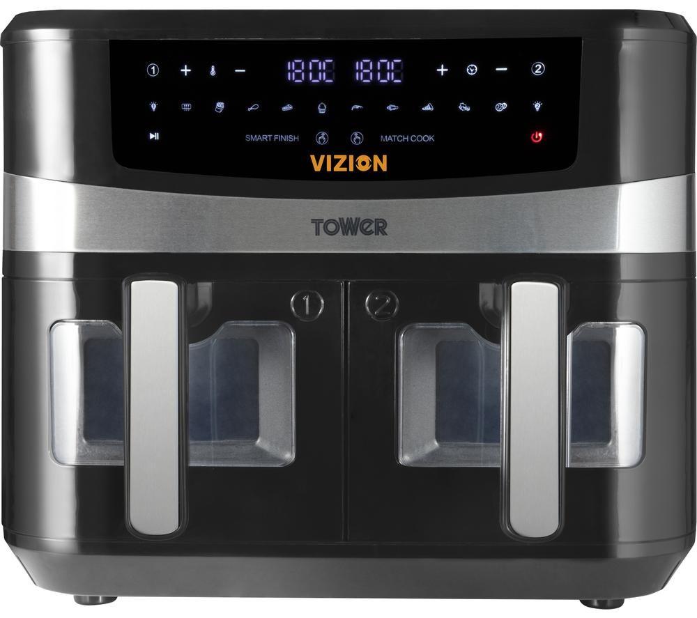 TOWER Vortx Vizion T170100 Air Fryer - Black, Black