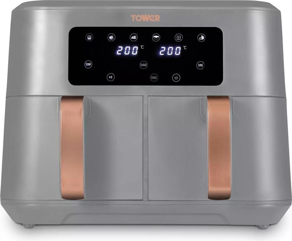 TOWER Vortx T17137 Air Fryer - Grey, Silver/Grey