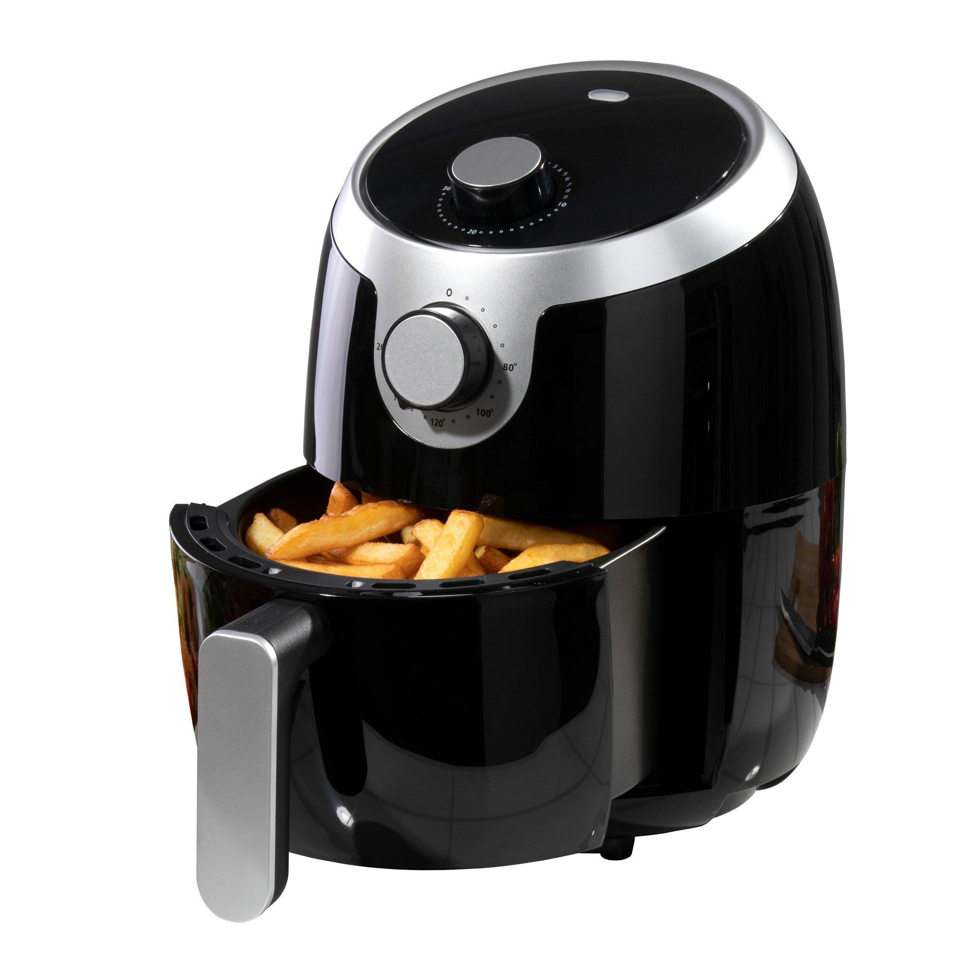 Daewoo 2 Litre Air Fryer Dial Control Energy Efficient Cooker Black