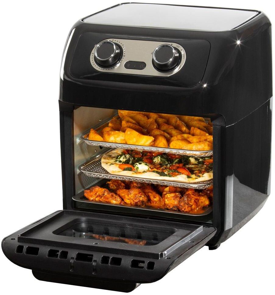 Daewoo Rotisserie Air Fryer Oven 12 Litre Energy Efficient Black SDA2488GE