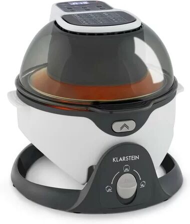 Klarstein 6 L VitAir Swing Air Fryer Klarstein Colour: White/Grey  - Size: 37cm H X 26cm W X 44cm D