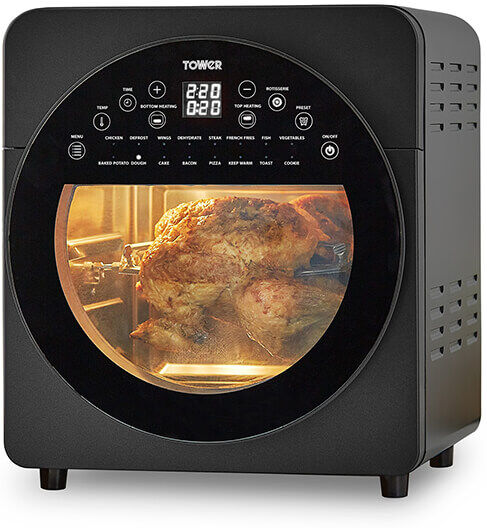 Tower Air Fryer Oven Rotisserie 14.5 Litre 5 in 1 Digital Black